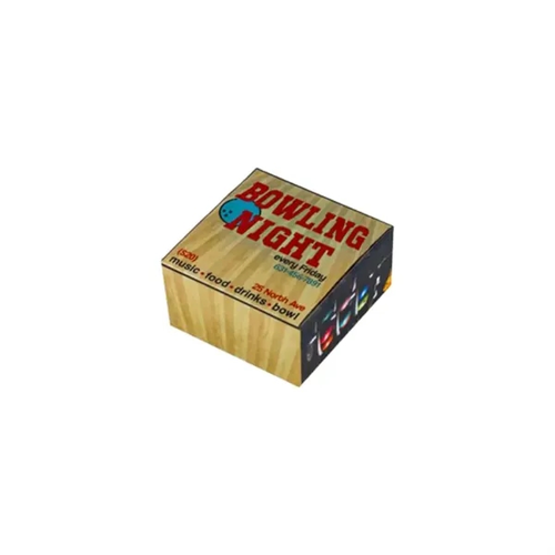 Photo of 6" X 6" X 3" E Flute Fold Above Box