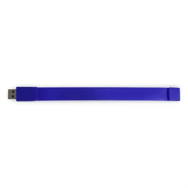Blue color option for 2 Gb Custom Silicone Usb Flash Drive Wristband Bracelet