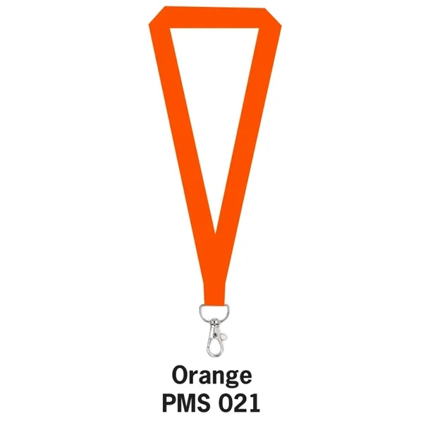 Orange color option for Flat Polyester Lanyard 1"