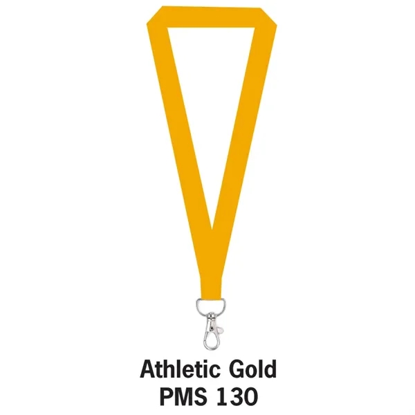 Gold color option for Flat Polyester Lanyard 5/8"