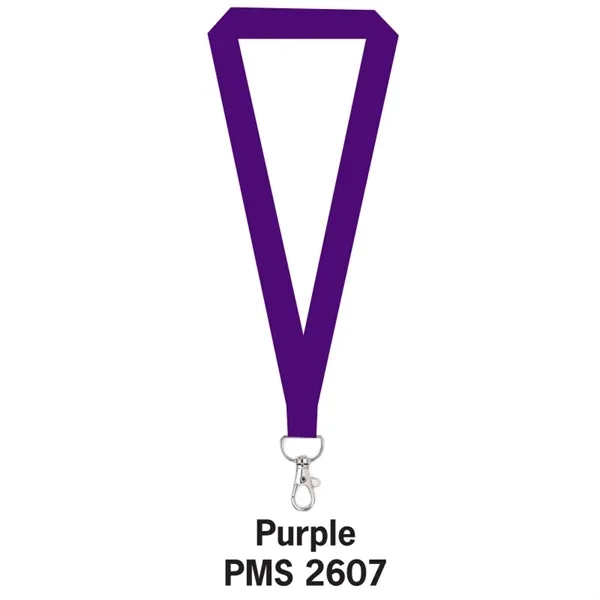 Purple color option for Flat Polyester Lanyard 5/8"