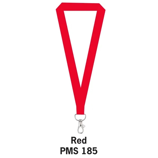 Red color option for Flat Polyester Lanyard 5/8"