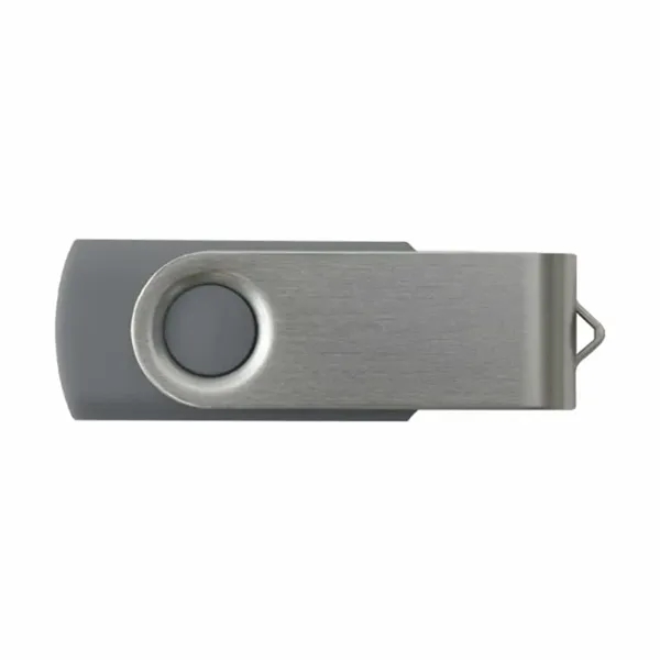 Gray color option for 512 Mb Custom Swivel Usb Flash Drives
