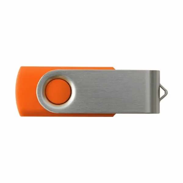 Orange color option for 512 Mb Custom Swivel Usb Flash Drives