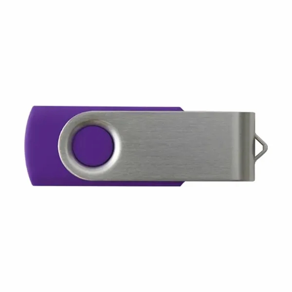 Purple color option for 128 Mb Custom Swivel Usb Flash Drives
