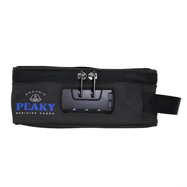 Black color option for Custom Smell Proof Stash Carrying Case With Combination Lock