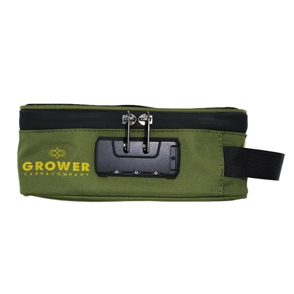 Green color option for Custom Smell Proof Stash Carrying Case With Combination Lock