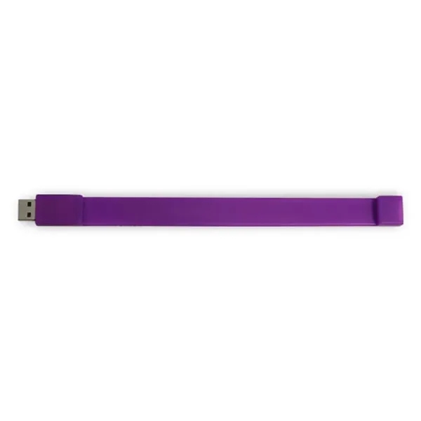 Purple color option for 4 Gb Custom Silicone Usb Flash Drive Wristband Bracelet