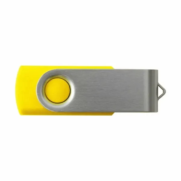 Yellow color option for 4 Gb Custom Swivel Usb Flash Drives
