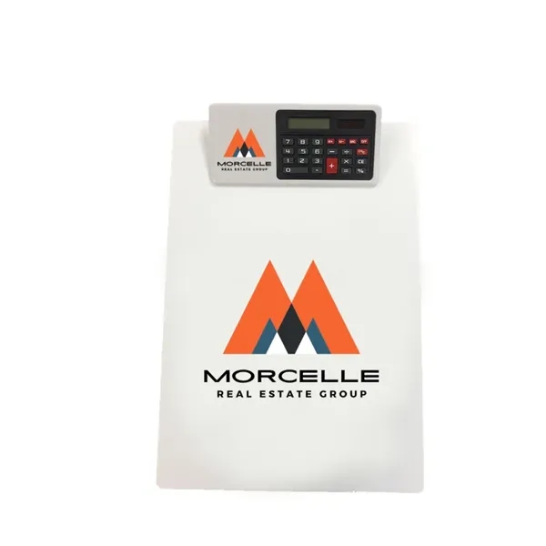 White color option for Bridgeport Clipboard With Calculator Clip