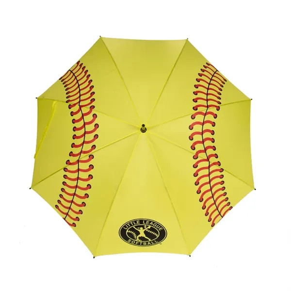 Assorted color option for Sporty Wood Shaft Softball Canopy Golf Umbrella