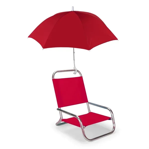 Red color option for Sun Storm Beach Chair Umbrella With Clamp