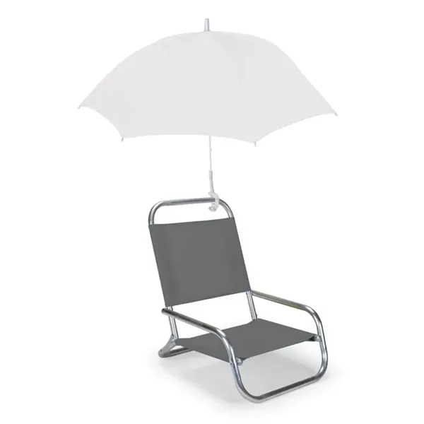 White color option for Sun Storm Beach Chair Umbrella With Clamp