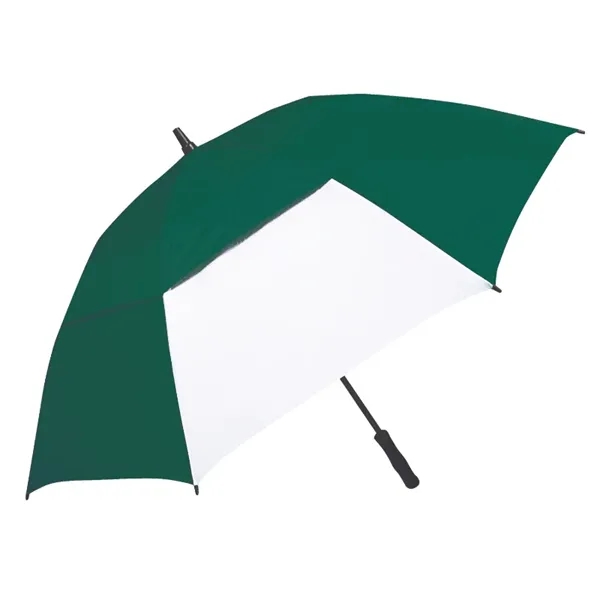 Forest/White color option for The Windmill Vented Golf Umbrella