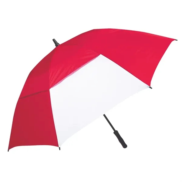 Red/White color option for The Windmill Vented Golf Umbrella
