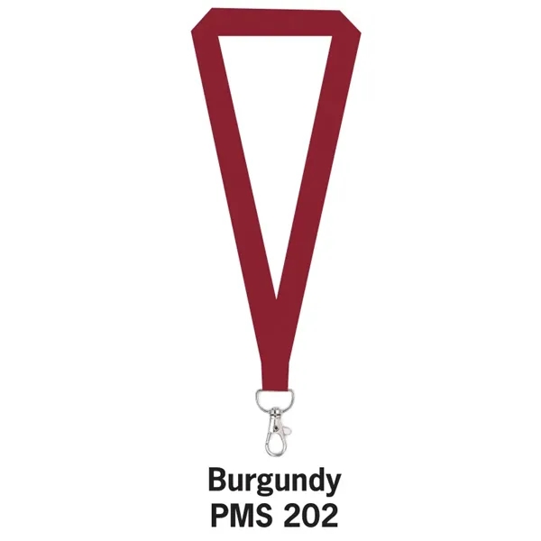 Maroon color option for Flat Polyester Lanyard 3/4"