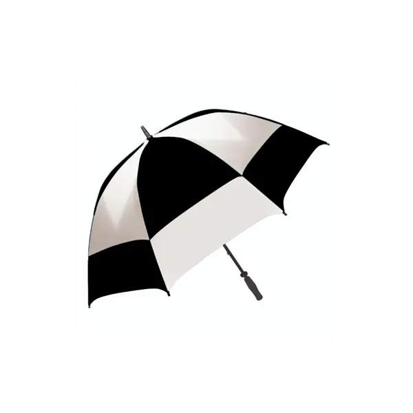 Black/White color option for Super Oversized Vented Checkerboard Golf Umbrella