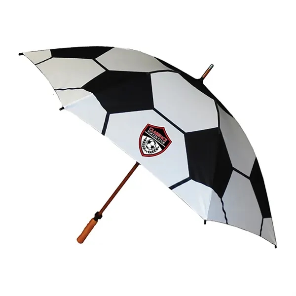 Assorted color option for Soccer Ball Canopy Design Golf Umbrella