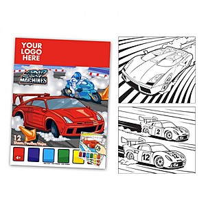 Photo of Car Themed Watercolor Paint Book