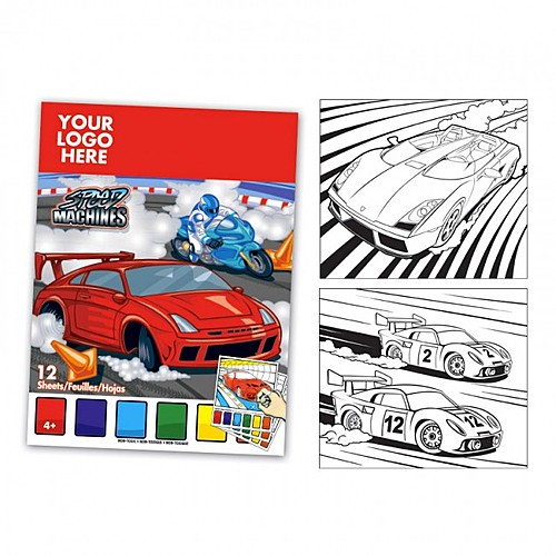 Photo of Car Themed Watercolor Paint Book