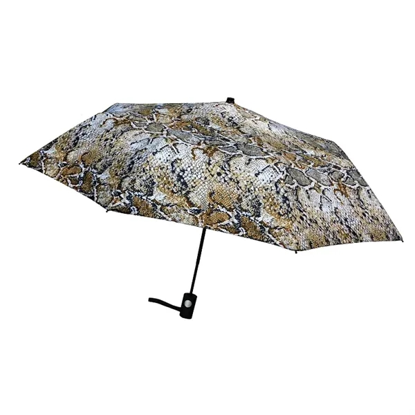 Snake Skin color option for Wild Print Auto Open Folding Umbrella
