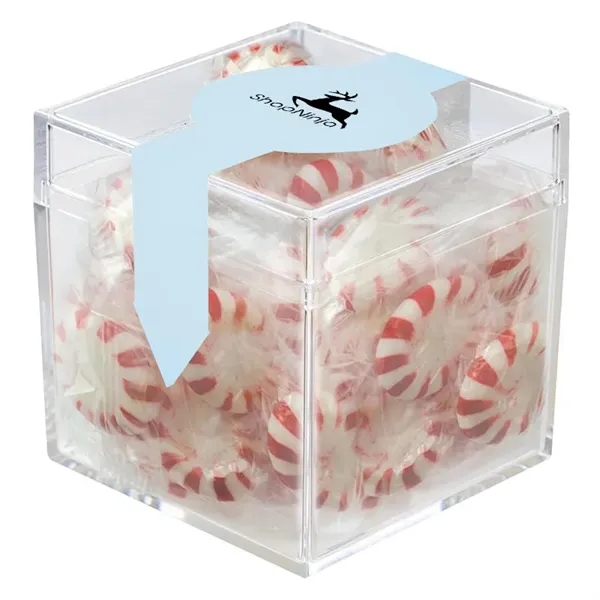Clear color option for Cube Shaped Acrylic Container With Candy