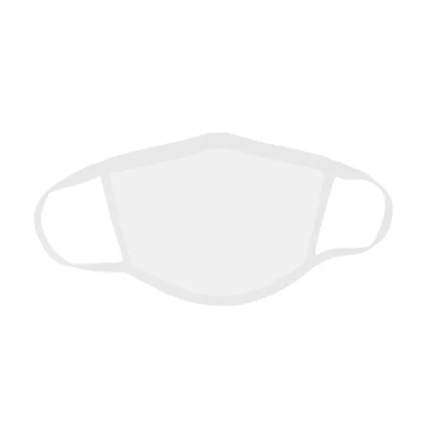 White color option for 2 Ply Polyester Face Mask With Nose Wire