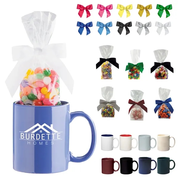 Cobalt Blue color option for Ceramic Mug With Candy