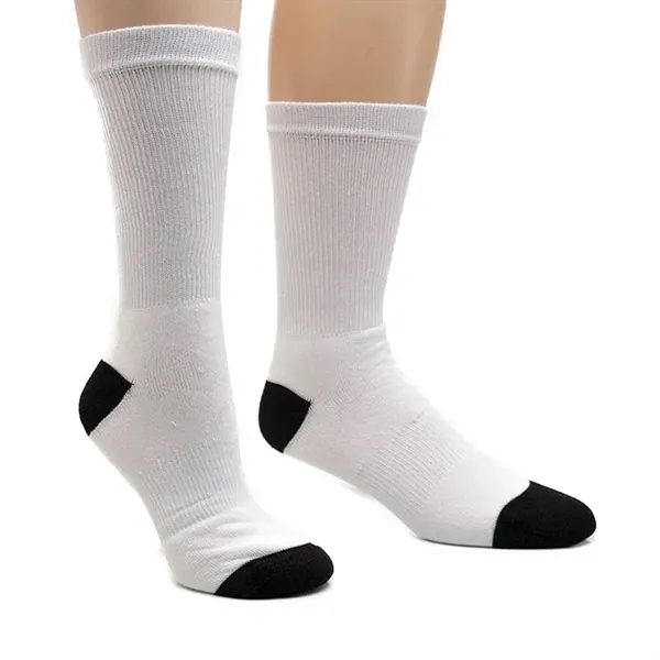 White color option for Athletic Crew Socks