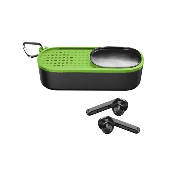Black With Lime color option for Power Slide Wireless Earbuds & Speaker