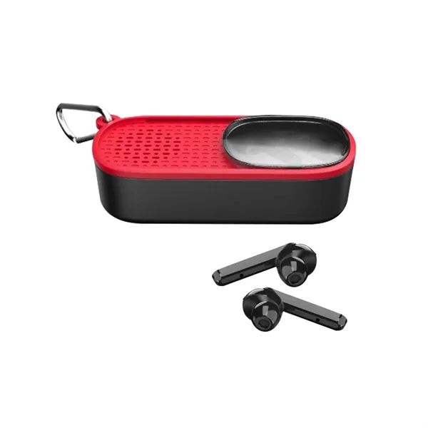 Black With Red color option for Power Slide Wireless Earbuds & Speaker