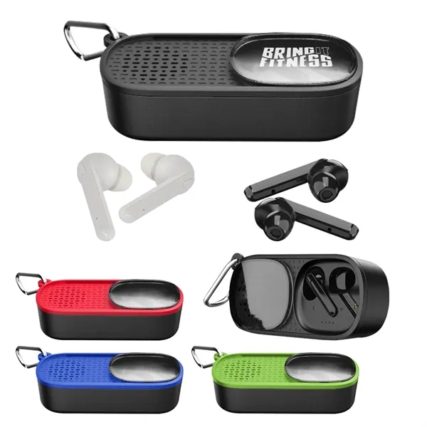 White color option for Power Slide Wireless Earbuds & Speaker