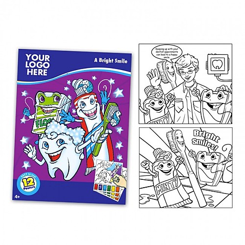 Photo of Dental Themed Watercolor Paint Book