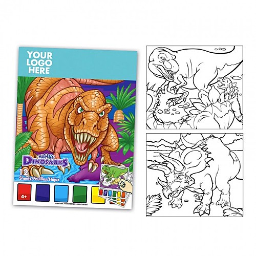 Photo of Dinosaurthemed Watercolor Paint Book