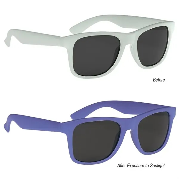 Frost Blue color option for Color Changing Malibu Sunglasses