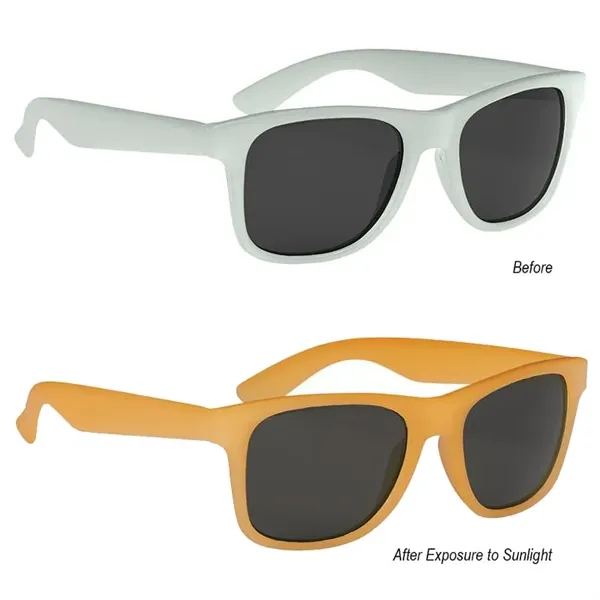 Frost Orange color option for Color Changing Malibu Sunglasses