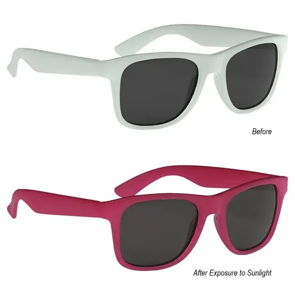 Frost Pink color option for Color Changing Malibu Sunglasses
