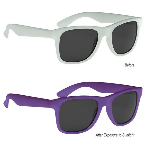 Frost Purple color option for Color Changing Malibu Sunglasses