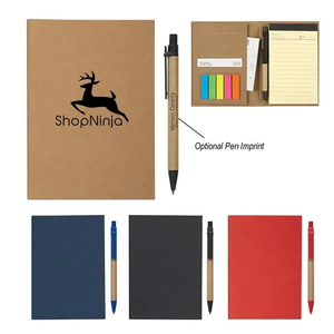Photo of Meeting Mate Notebook With Pen And Sticky Flags