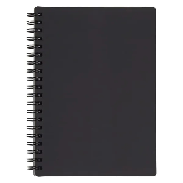 Black color option for 5" X 7" Rubbery Spiral Notebook