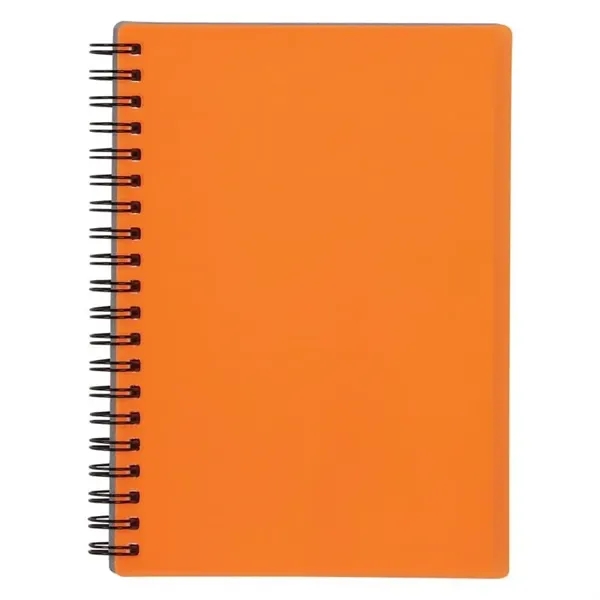 Orange color option for 5" X 7" Rubbery Spiral Notebook
