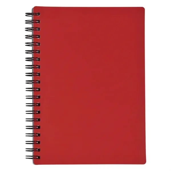 Red color option for 5" X 7" Rubbery Spiral Notebook