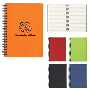 Photo of 5" X 7" Rubbery Spiral Notebook