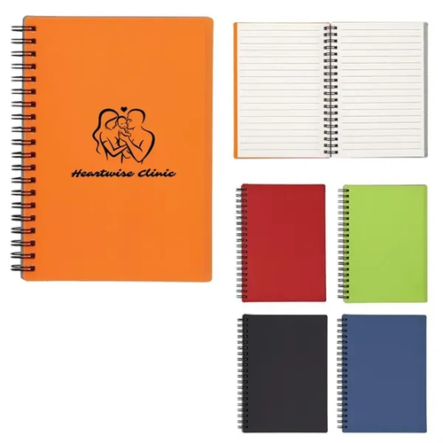 Main photo of 5" X 7" Rubbery Spiral Notebook