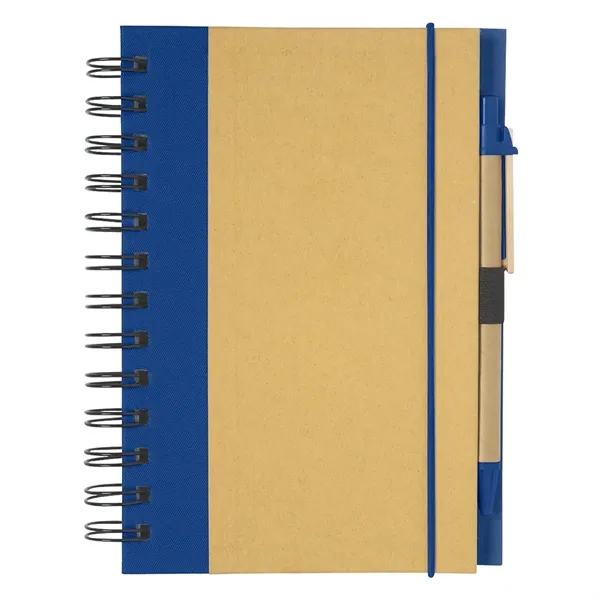Natural Blue color option for Eco Inspired 5" X 7" Spiral Notebook & Pen