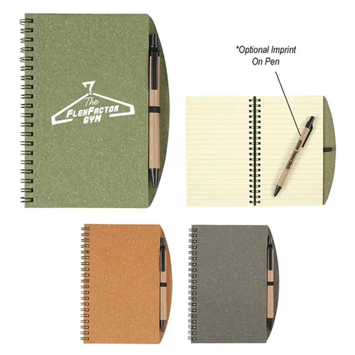 Main photo of 5" X 7" Eco Inspired Spiral Notebook & Pen