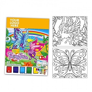 Photo of Fantasy Themed Watercolor Paint Book