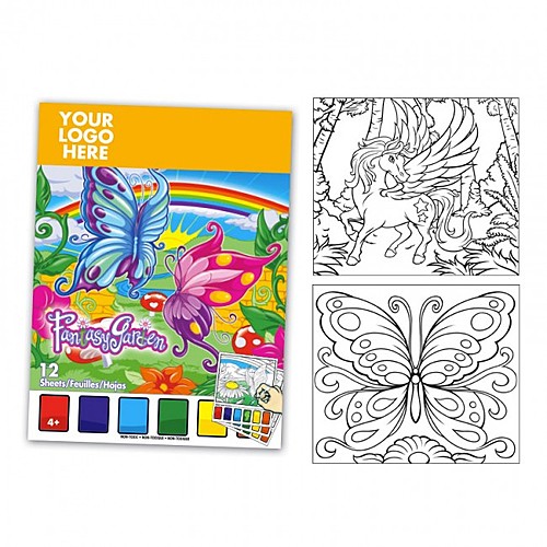 Photo of Fantasy Themed Watercolor Paint Book