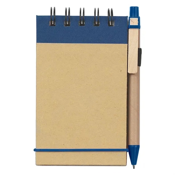Natural Blue color option for Eco Inspired Spiral Jotter & Pen