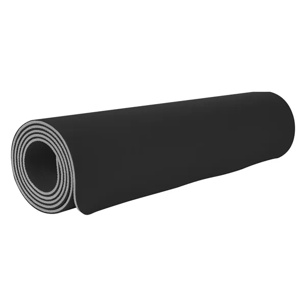Black With Gray color option for Two Tone Double Layer Yoga Mat